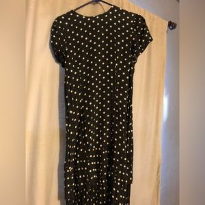 Black with white polka dot dress